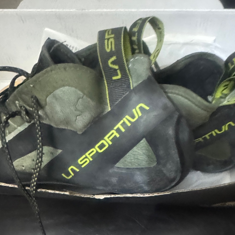 La Sportiva Men’s Olive Green and Black Climbing Shoes